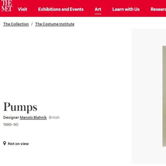 Manolo Blahnik D'Orsay Pumps Black Fabric Silver Heels VTG 80s Sz 36 Italy, 6 US - Picture 16 of 16